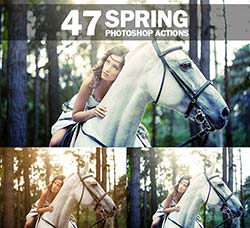 PS动作－47个春季色调：47 Spring Photoshop Actions